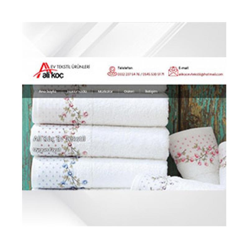 Ali Koç Ev Tekstili Web Sayfamız Açıldı.